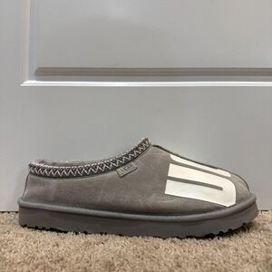 UGG Shoes Mens Size 13 Gray Suede Shearling Lined Slip On Slippers House Comfort